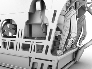 detailed rov remote operating vehicle 3Dモデル