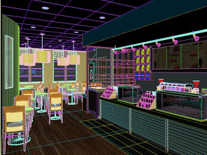restaurant - bistro 3D Модель