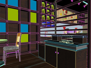 restaurant - bistro 3D Модель