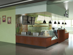 coffee kiosk 3D मॉडल