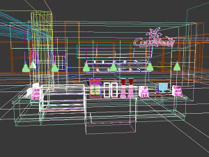 coffee kiosk 3D मॉडल