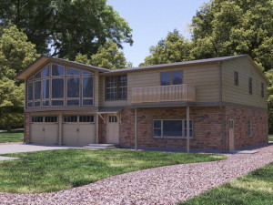 single family house Model 3D