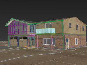 single family house 3D 모델