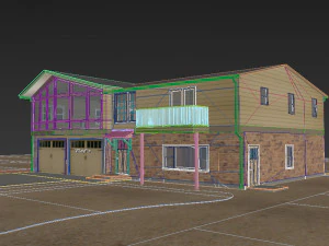 single family house 3D Model