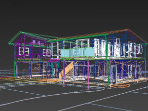 single family house 3D Model