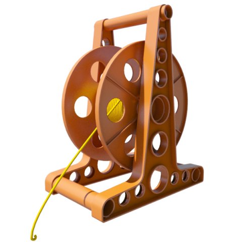 general - industrial cord reel 3D-Modell .c4d .max .obj .3ds .fbx .stl .blend 