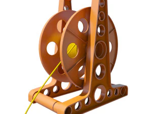 一般・工業用コードリール 3Dモデル