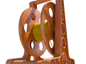 general - industrial cord reel 3D-Modell