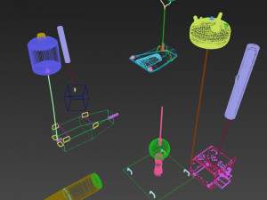 ocean explosive mine collection 3D Model