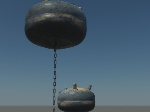 ocean explosive mine collection 3D Model