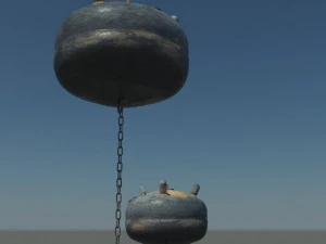 ocean explosive mine collection 3D Model