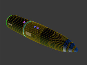 ocean explosive mine collection 3D Model