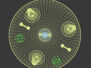 ocean explosive mine collection 3D Model