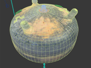ocean explosive mine collection 3D Model