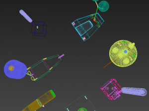 ocean explosive mine collection 3D Model