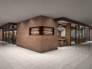 mall restaurant detailed 3D 모델