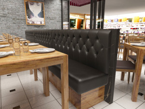 mall restaurant detailed 3D 모델