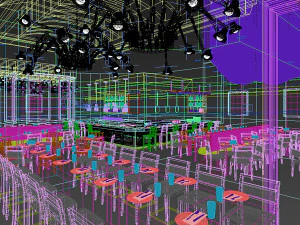 mall restaurant detailed 3D Model