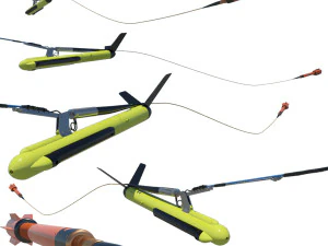 Sonar towfish y magnetómetro Modelo 3D