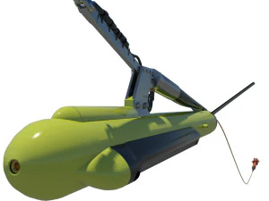 Sonar towfish and magnetometer 3D Model