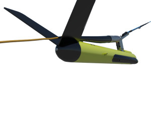 Sonar towfish and magnetometer Model 3D