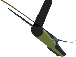Sonar towfish and magnetometer 3D Model
