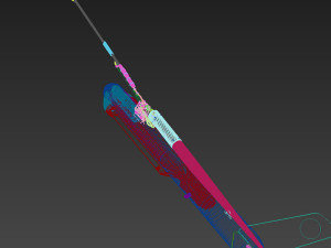 Sonar towfish and magnetometer Model 3D