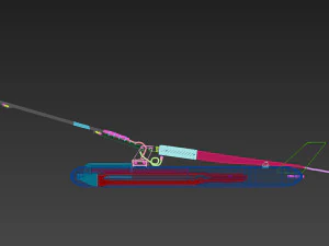 Sonar towfish and magnetometer 3D Model
