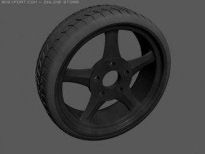 wheel for car 3D Model