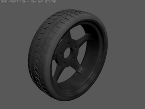 wheel for car 3D Model