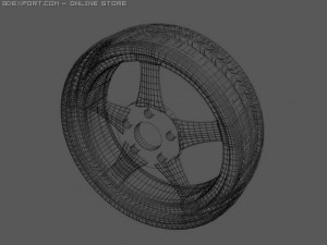 wheel for car 3D Model
