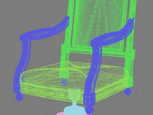 werk fauteuil 3D Model