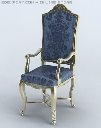 armchair dinning Modello 3D .c4d .max .obj .3ds .fbx .stl .blend 