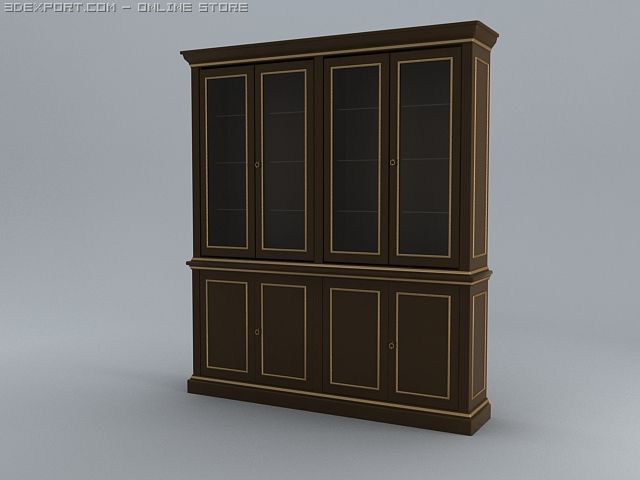 bookcase 3D Model .c4d .max .obj .3ds .fbx .stl .blend 