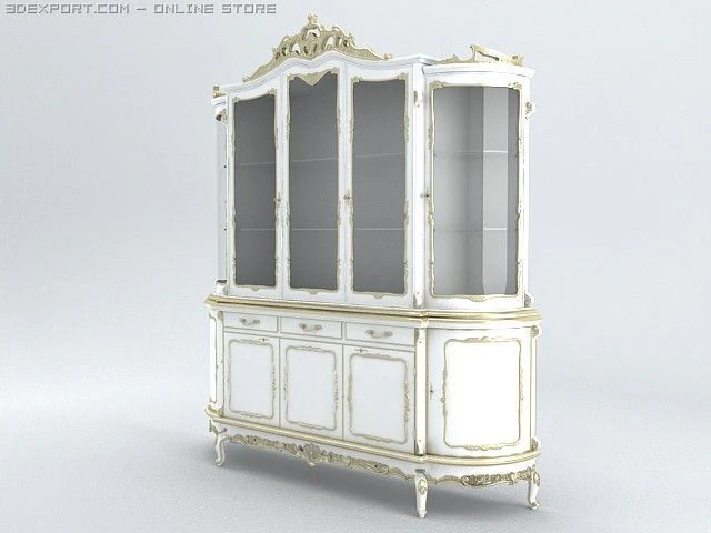 case cupboard 3D Model .c4d .max .obj .3ds .fbx .stl .blend 