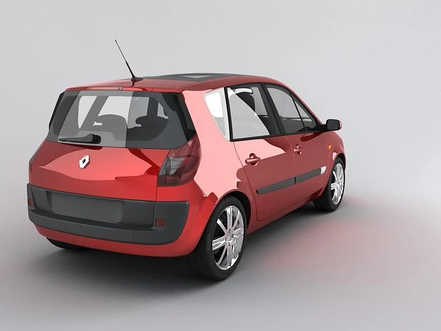 renault scenic 3D Model .c4d .max .obj .3ds .fbx .stl .blend 