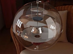 vp globe lamp 3D Model
