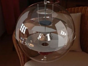 vp globe lamp 3D Model