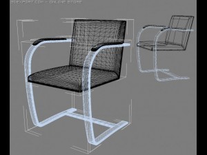 brno chair Modelo 3D