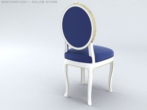chair old fashion baroque 3D Model