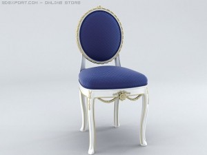 chair old fashion baroque 3D Model