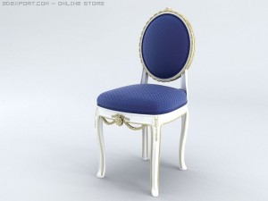 chair old fashion baroque 3D Model