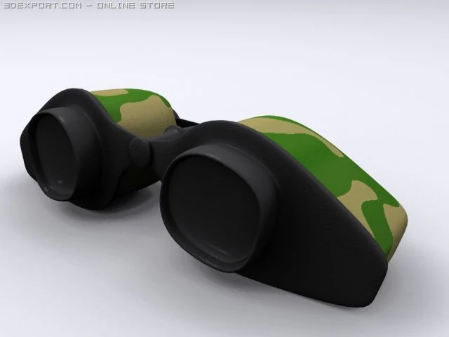 binoculars 3D Model .c4d .max .obj .3ds .fbx .stl .blend 