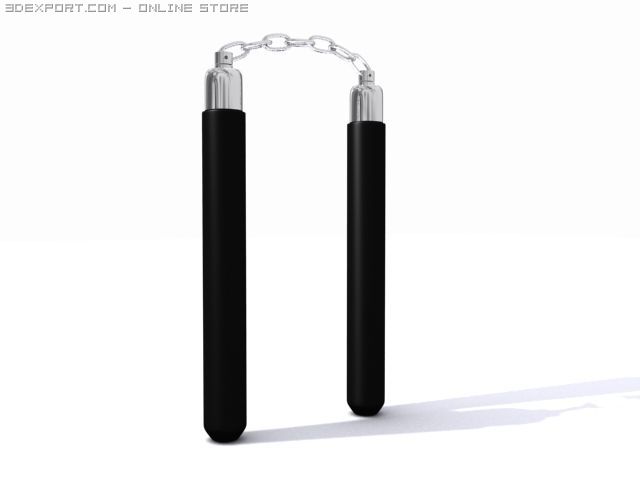 nunchaku Modelo 3D .c4d .max .obj .3ds .fbx .stl .blend 