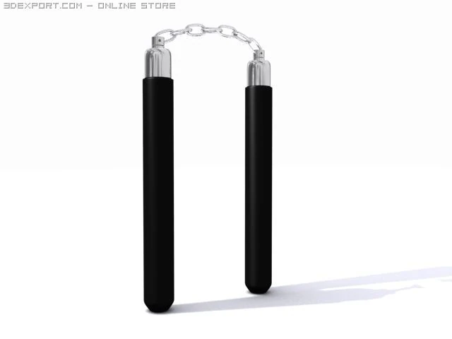 nunchaku 3D Model .c4d .max .obj .3ds .fbx .stl .blend