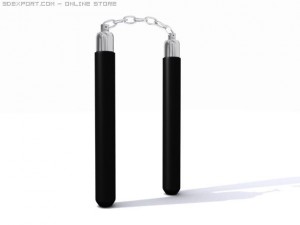 nunchaku Model 3D