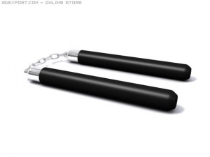nunchaku Modelo 3D