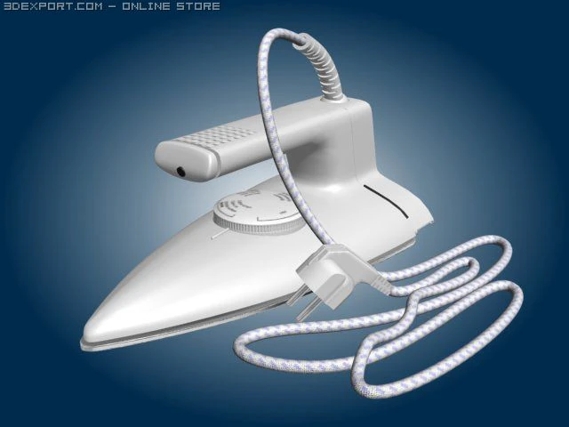 elektrikli demir 3D Model .c4d .max .obj .3ds .fbx .stl .blend 