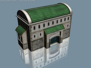 fantasy bank 3D-Modell