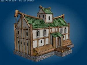 fantasy sawmill 3D Модель